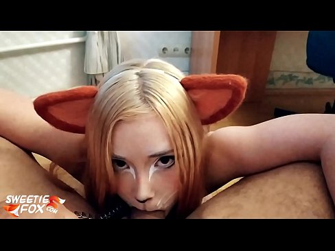 ❤️ Kitsune loro dick na kụkọba n'ọnụ ya ❤️ Anal video ☑